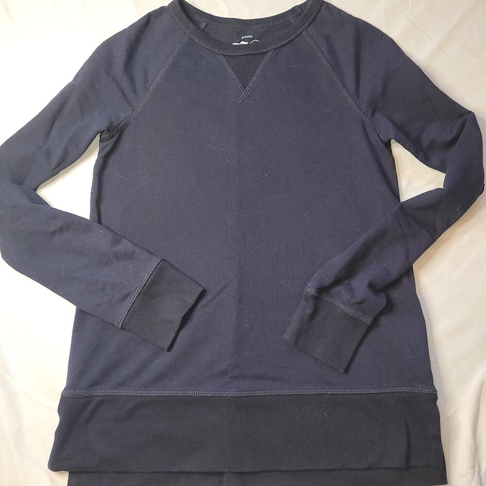 Primary, navy long sleeved top, size 10, EUC